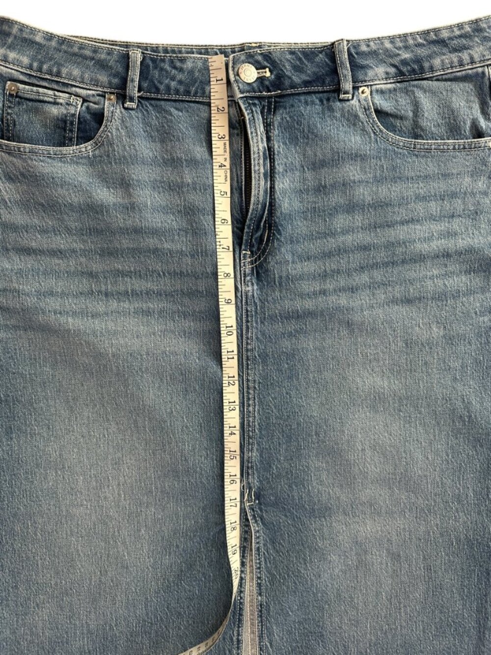 Reitmans Denim Maxi Skirt | Size 32 | High-Rise - Picture 5 of 12